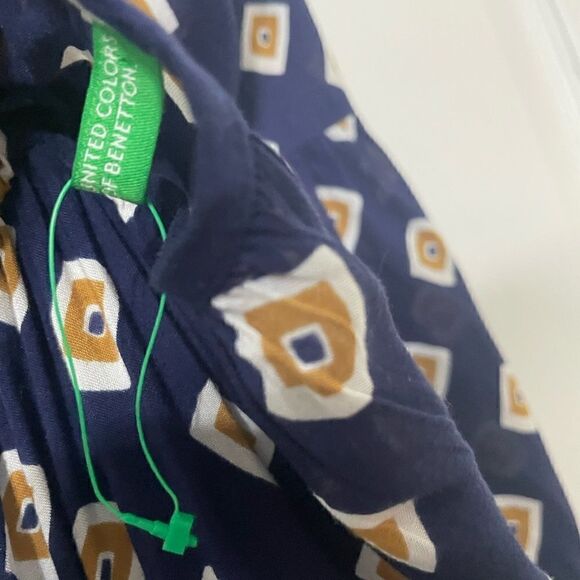 United Colors of Benneton Mini Ruffle Tiered Babydoll Dress Size Medium NWOT - Picture 4 of 8